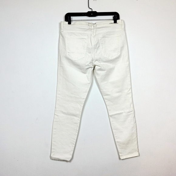 NWT current Elliott  dirty white embroidery jeans - Picture 6 of 8